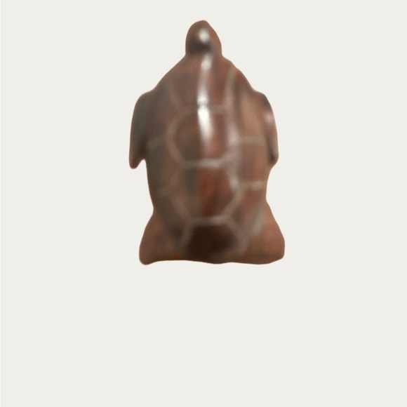 Handcrafted Wooden Turtle Figurine - Picture 4 of 7